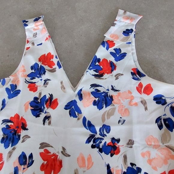 BANANA REPUBLIC Women's Sleeveless Top - Lined - Red, White, Blue - Size Medium - Picture 4 of 4